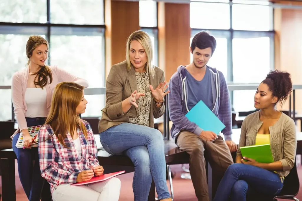 Student celebrating tutoring progress